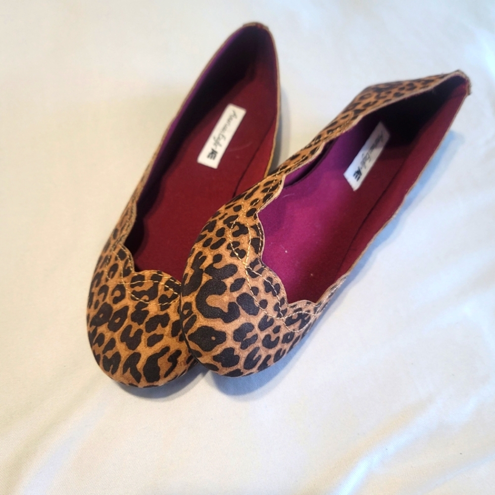 Animal print new flats